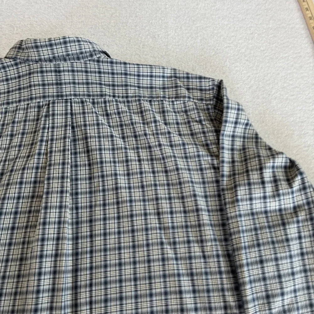 Vintage Polo Ralph Lauren Shirt Men 3XLT Classic Fit Plaid Cotton Button Down